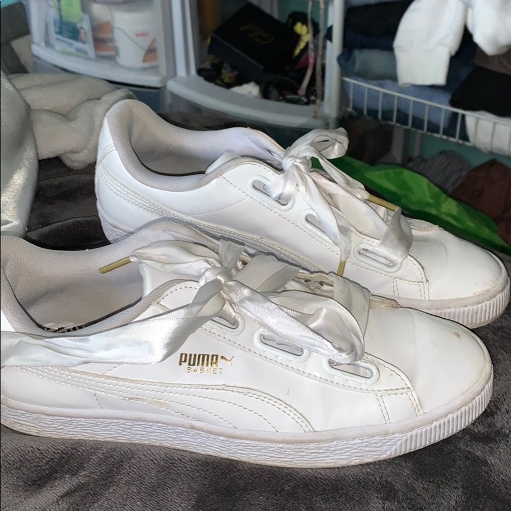 puma ribbon laces shoes